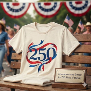 Camiseta 250º Aniversário Histórico da América