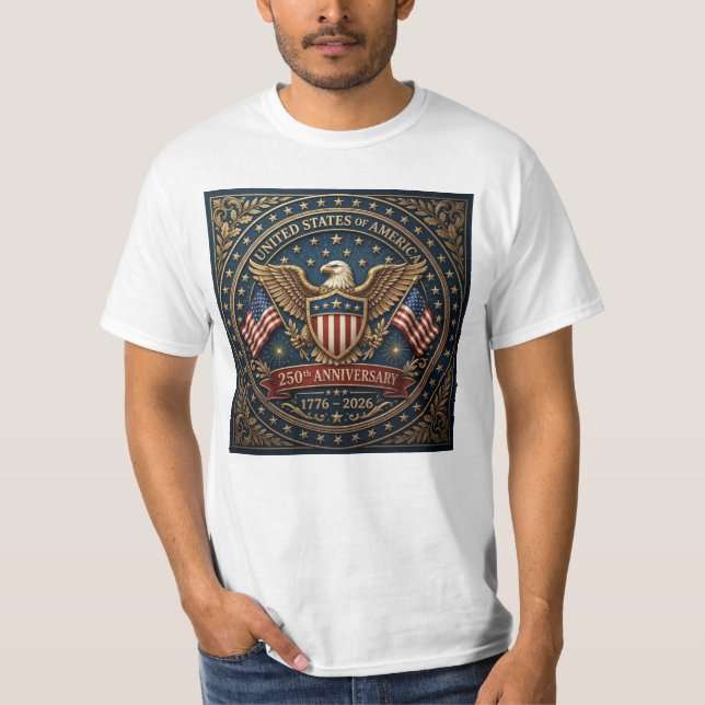 Camiseta 250º da América Versão 3 (Frente)
