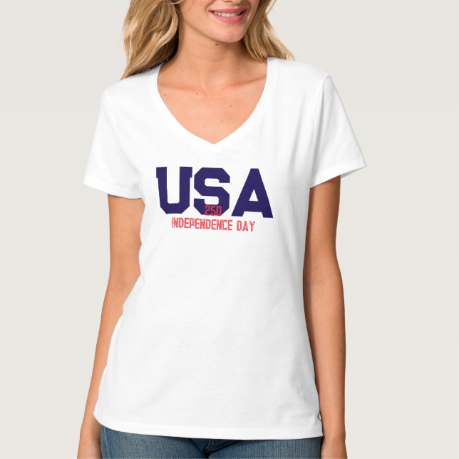 Camiseta 250º Dia da Independência dos EUA (Frente)