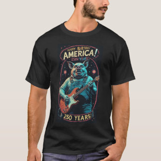 Camiseta 250º Dia da Independência dos EUA 4 de Julho