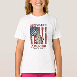 Camiseta 250º Estátua da Liberdade América Obama Faixa Patr