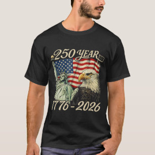 Camiseta 250 Anos 1776 2026 250º Aniversário 4 de Julho