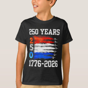 Camiseta 250 Anos 1776 2026 250º Vintage 4 de Julho América