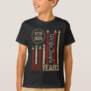 Camiseta 250 Anos 1776 2026 250º Vintage 4 de Julho América