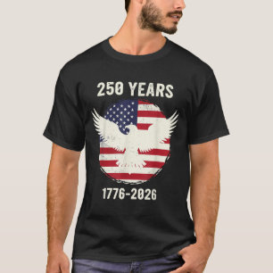 Camiseta 250 Anos 1776 2026 América 4 de Julho Águia