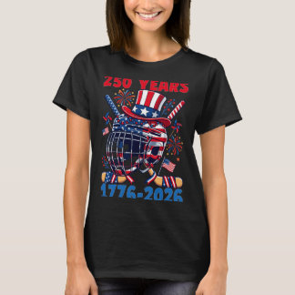 Camiseta 250 Anos 1776 2026 Aniversário de 250 anos de Hóqu
