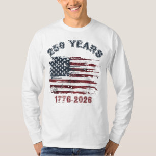 Camiseta 250 Anos 1776 2026, Homens 4 de Julho