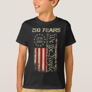 Camiseta 250 Anos América 1776 2026 Nós O Povo Bandeira EUA