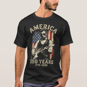Camiseta 250 Anos América Abraham Lincoln Abe Lincoln