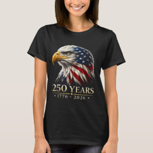 Camiseta 250 Anos Americano 1776 2026 250º Aniversário