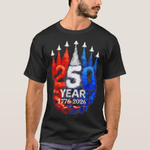 Camiseta 250 anos americano 1776 2026 250º aniversário EUA