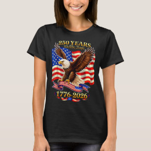 Camiseta 250 Anos Americano 1776 2026 Arte