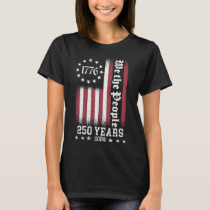 Camiseta 250 Anos Aniversário da América 250º Independência
