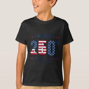 Camiseta 250 Anos Aniversário da América Independência 250º