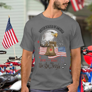 Camiseta 250 Anos da Águia e Liberdade da América Nós, o Po
