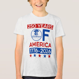 Camiseta 250 Anos Da Revolução Americana Semiquincenteni