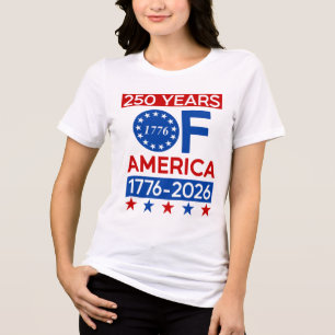 Camiseta 250 Anos Da Revolução Americana Semiquincenteni