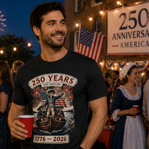 Camiseta 250 Anos de Aniversário da Independência dos EUA