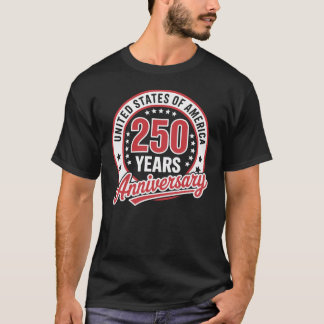 Camiseta 250 Anos de Aniversário dos EUA