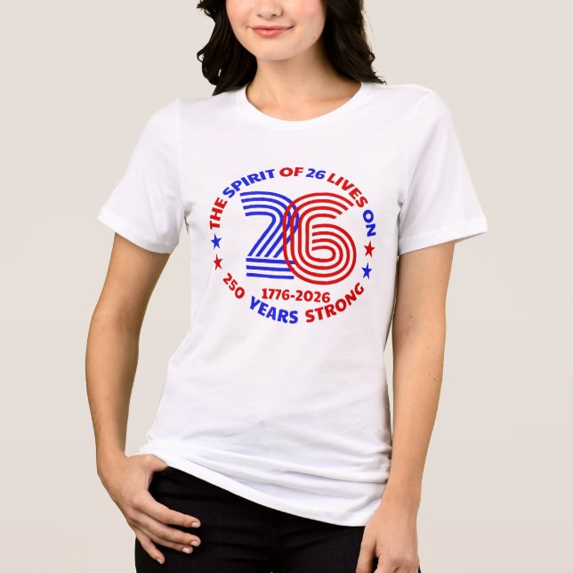 CAMISETA 250 ANOS DE FORÇA: O ESPÍRITO DE 26 VIVE (Frente)
