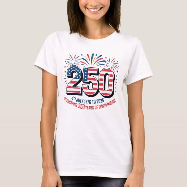 Camiseta 250 Anos de Independência  (Frente)