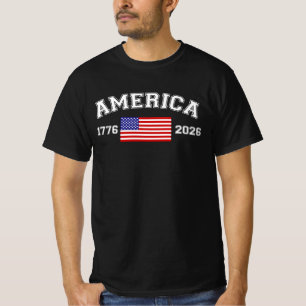 Camiseta 250 Anos de Independência Americana 1776 2026
