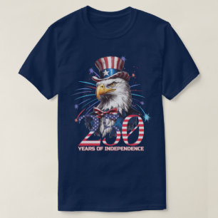 Camiseta 250 anos de independência da águia americana