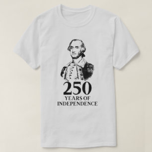 Camiseta 250 Anos De Independência George Washington