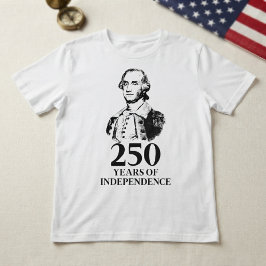 Camiseta 250 Anos De Independência George Washington