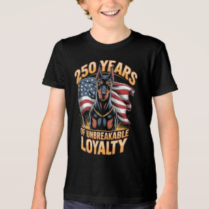 Camiseta 250 Anos de Lealdade Inabalável Doberman