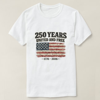 Camiseta 250 Anos de Liberdade 1776–2026 | Grunge Vintage P