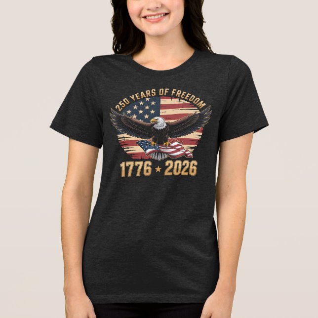 Camiseta 250 Anos de Liberdade 4 de Julho (Frente)