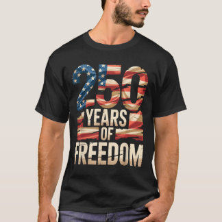 Camiseta 250 Anos De Liberdade Patriota Bandeira Americana