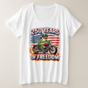 Camiseta 250 Anos De Liberdade Patriota Sapo Motociclista E