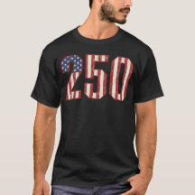250 Anos de Liberdade Vintage EUA Patriótico 250 D