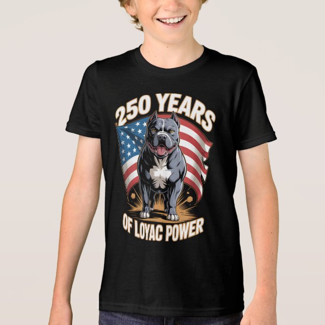 Camiseta 250 Anos de Poder Leal Pit Bull (Frente)