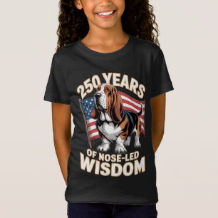 Camiseta 250 Anos de Sabedoria Guiada pelo Nariz do Basset 