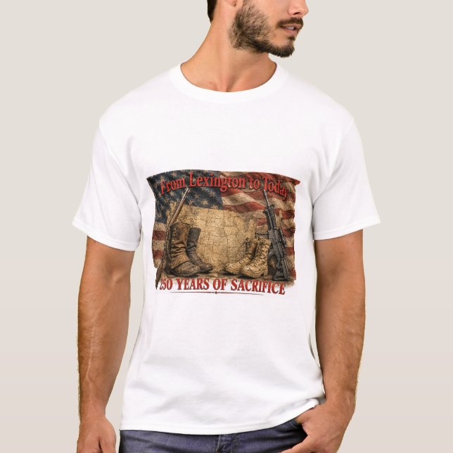 CAMISETA 250 ANOS DE SACRIFÍCIO (Frente)