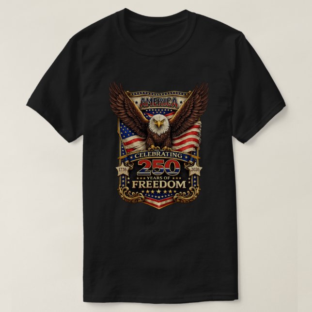Camiseta 250 Anos EUA -13 (Frente do Design)