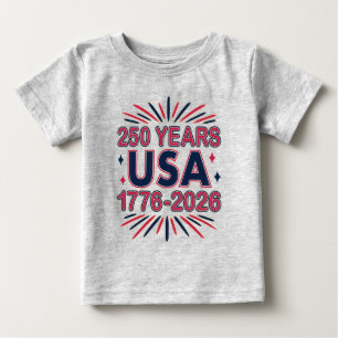 Camiseta 250 Anos EUA 1776-2026 Semiquincentenário