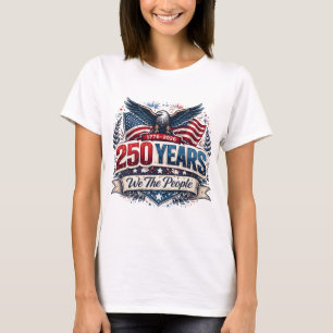 Camiseta 250 Anos Nós O Povo EUA Patriótico 1776-2026
