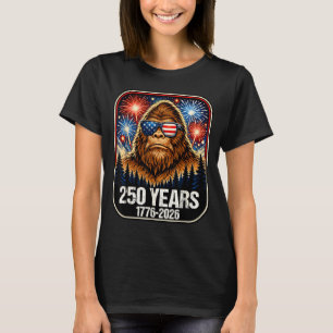 Camiseta 250 Anos Patriótico Pé Grande 1776-2026 250º