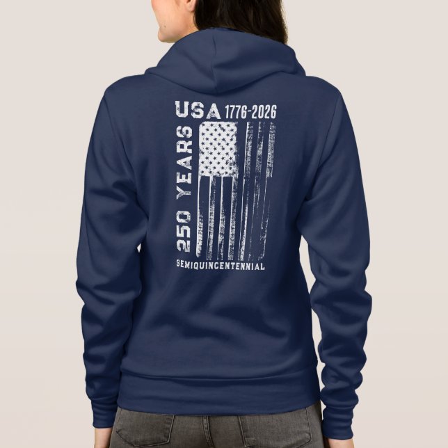 Camiseta 250Th Anniversary USA 4Th Of July  (Verso)