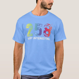 Camiseta 258 Arco-íris muito interessante com texto branco