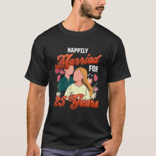 Camiseta 25 25 anos Presentes de Aniversário de Casamento I