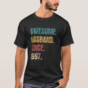 Camiseta 25 Aniversário De Casamento Para Ele Espetacular M