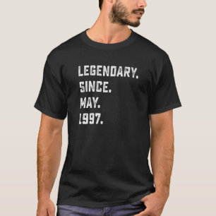 Camiseta 25 Aniversário Legendário Desde Maio De 1997 25 An