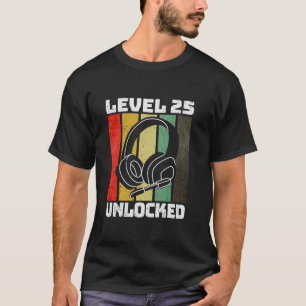 Camiseta 25 Aniversário presente 25 anos de idade Desbloque