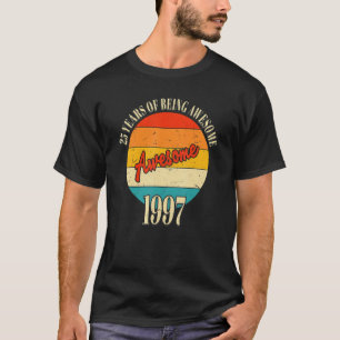 Camiseta 25 Anos De Aniversário Incrível 1997 25
