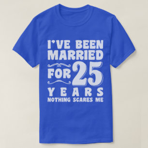 Camiseta 25 Anos de Casamento Aniversário de Casamento